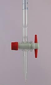 Burette Straight Bore with PTFE Stopcock - Glass 25-100 ml 0.10-0.20 ml Tolerance | Precise Dispensing Chemical Resistance Accurate Titration