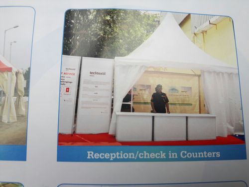 Reception tent