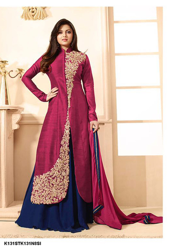 Semi-Stitched Embroidered Dress