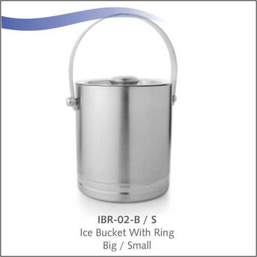 Stainless steel Ice Bucket with Ring (Big By NEWGENN INDIA
