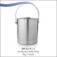 Stainless steel Ice Bucket with Ring (Big)