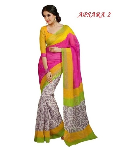 Bhagalpuri Silk Printed Saree