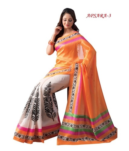 Bhagalpuri Silk Printed Saree