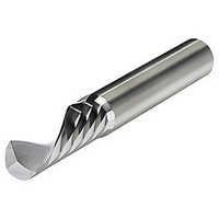 Single Flute End Mill - Carbide Material, Silver Color | Ideal for Maintenance & Engineering Work