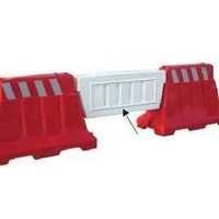 Plastic Traffic Barrier Size: 90 X 110 X 17 Mm.