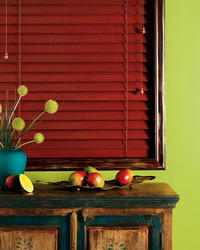 Chalet Wood Blinds Closed
