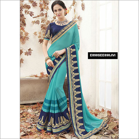 Latest Embroidery Ladies Saree