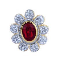 Designer 24k Gold Plated Cocktail Ring