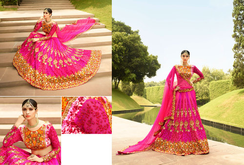 Vibrant Multi Color Georgette Lehenga Choli