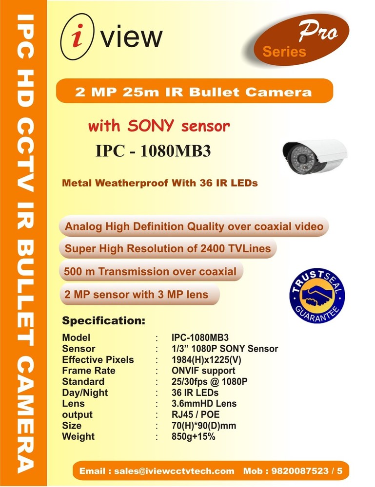 2MP IP IR Bullet Camera