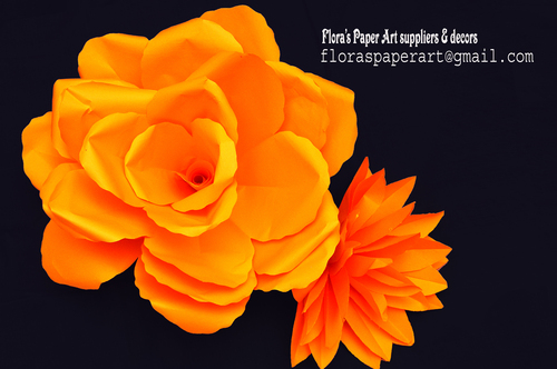 Personalized Paper Flower Backdrops