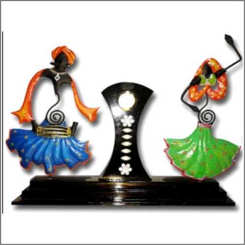 Rajasthani Male - Female Pair with Clock