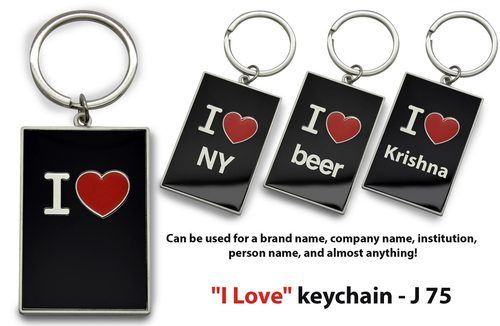 "I LOVE" Keychains