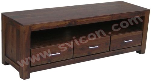 Wooden Entertainment Unit 3 Drawers