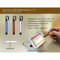 Jack stylus with mobile stand