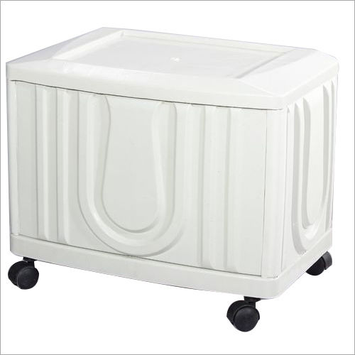 White Pvc Single Battery Inverter Trolley