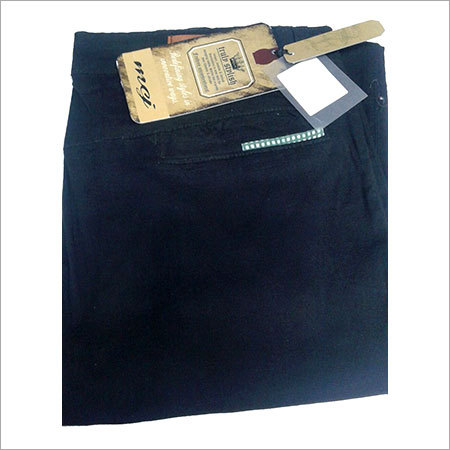 Black Designer Cotton Jeans