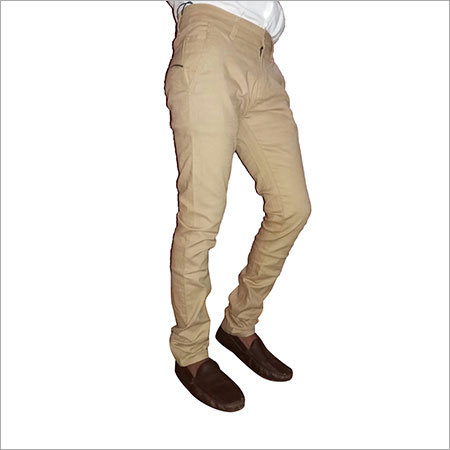 Cream Khaki Cotton Trousers