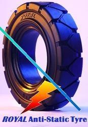 Anti Static Tyres - Rubber 25.4-457.2 mm Diameter Matte Black Finish | Unmatched ROI Longer Tyre Life Best Fuel Efficiency Superior Protection Optimal Operator Comfort