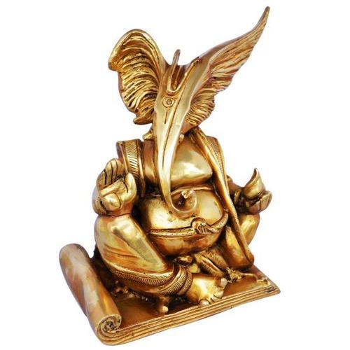 Ethnic Lord Ganesha Brass Statue
