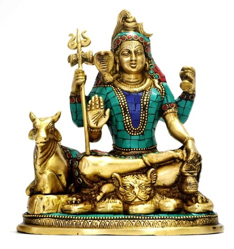 Lord Shiva With Nandi Statue