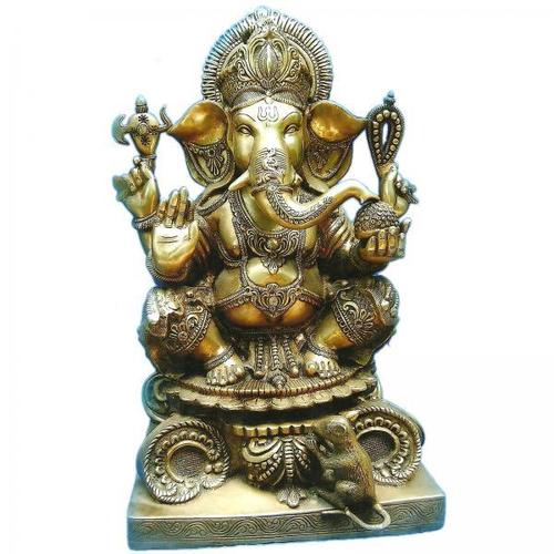 Religious Brassware Statue of Lord Ganesha