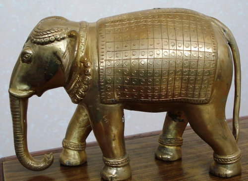 Brass Antique Finish Elephant Statue