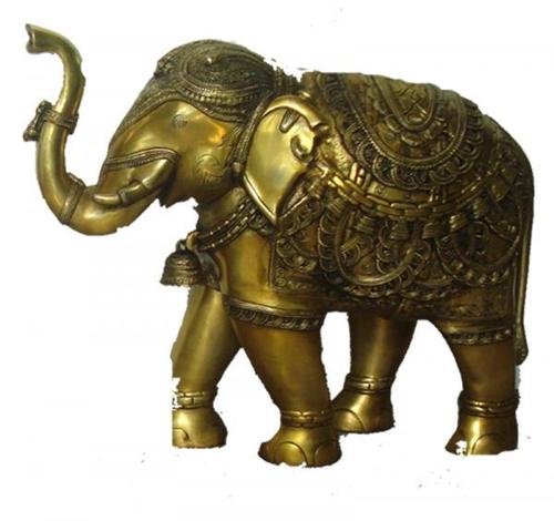 Decorative Elephant Brass Statue