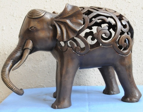 Designer Elephant Statue in Antique Finish
