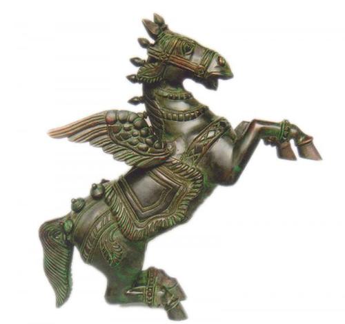 Metal Horse Statue With Wings