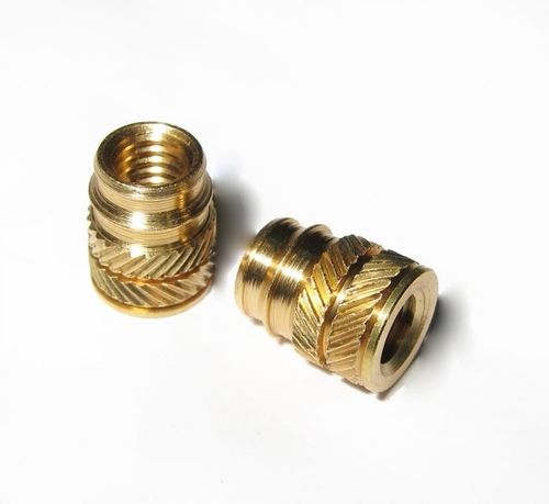 Round Brass Press-In Threaded Inserts