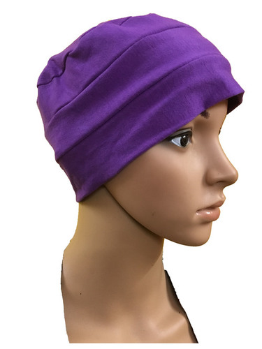 Purple Chemo Therapy Caps Cancer Sleeping Caps