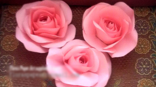 Paper Rose Flowers