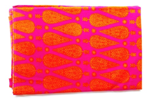 Mughal Cotton Fabric Big Flower