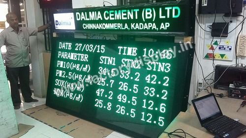 LED POLLUTION DISPLAY BOARD