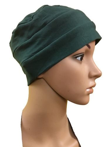 Green Cotton Sleeping Caps Chemo Cancer Hats