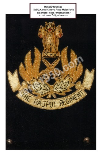 RAJPUT REGT T FLAG BANEER ZARI CREST