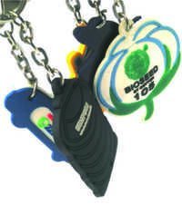 Industrial Promotional Key Chains - Metal, Round, Blue | Customized Shape & Size, Flexible Soft Finish, Longer Working Life