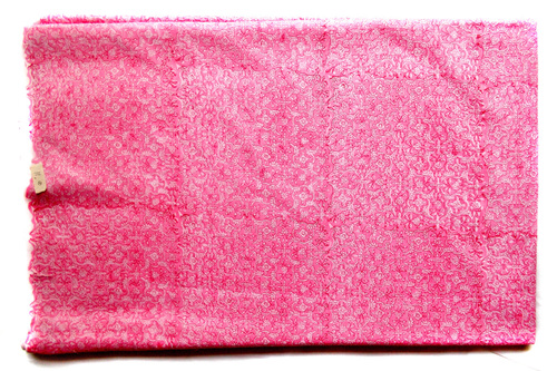 Geometric Pink Cotton Fabric By Yard