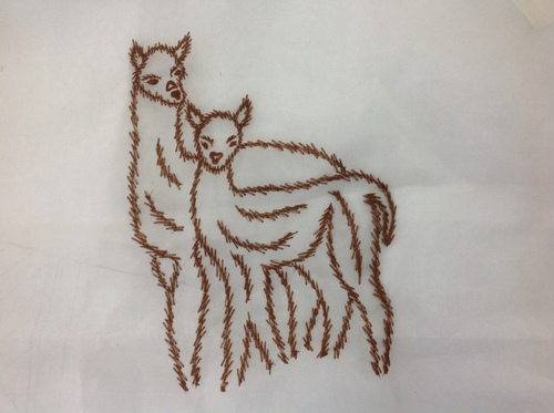Deer Design Embroidery work