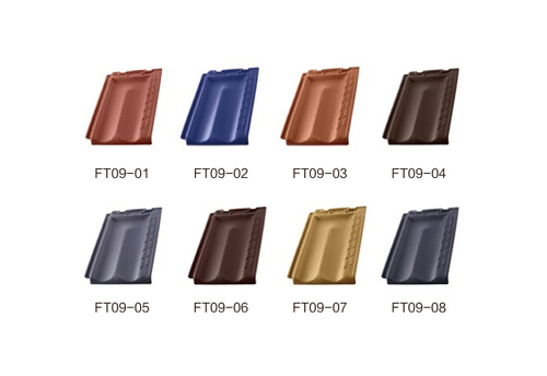 Lusterless Colourful Clay Roof Tiles