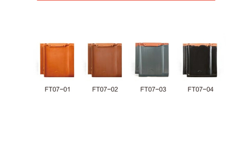 Glossy Flat Clay Roof Tiles