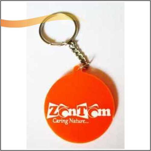 Silicone Round Key Ring