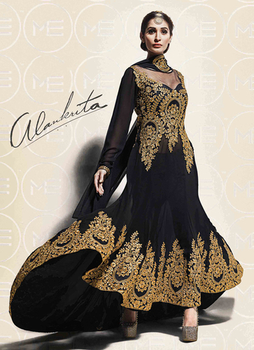 Transcendent Georgette Zari Work Designer Salwar Suit