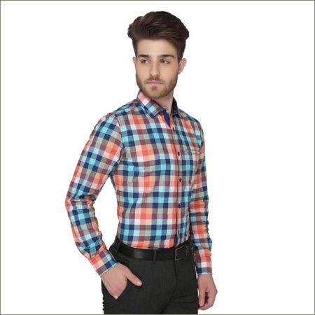 Mens Cotton Check Shirts