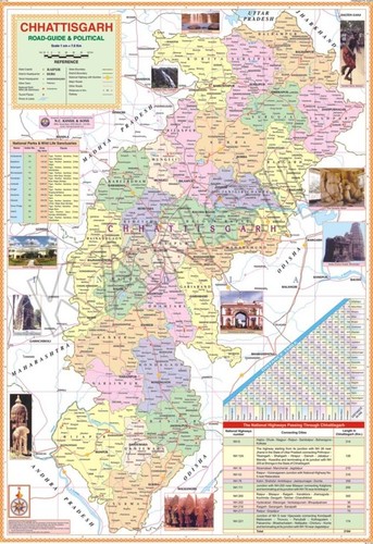 Chhattisgarh State Map
