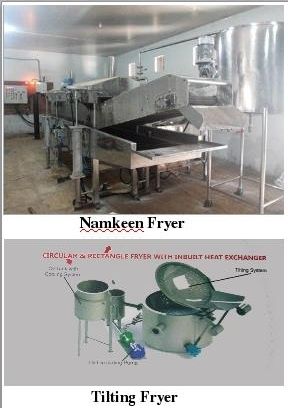 Green Namkeen Fryer & Tilting Machine