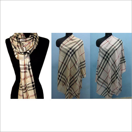 Cashmere Check Shawl By KASHMIR WEAVE