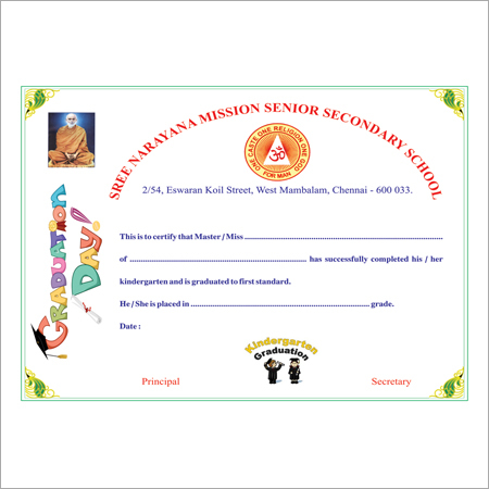 Certificate Printing Services