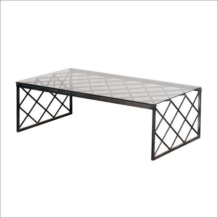 Glass Top Console Table